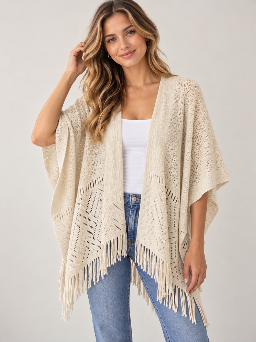 🎉5 for $45🎉 Poncho come ver up one size S,M,L